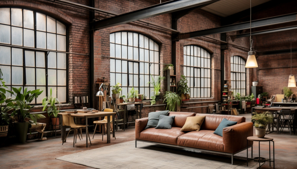 Un loft industriel dans une ancienne usine