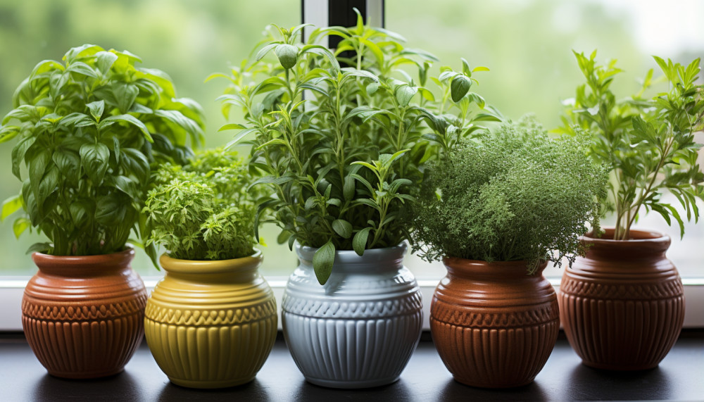 Les herbes aromatiques: un jardin de saveurs sur votre rebord de fenêtre