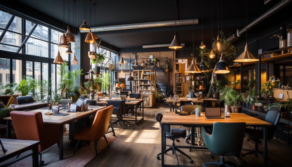 Création d'un espace de co-working dans un grenier