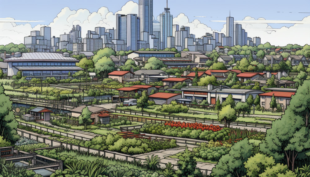 Création d'une ferme urbaine sur un toit