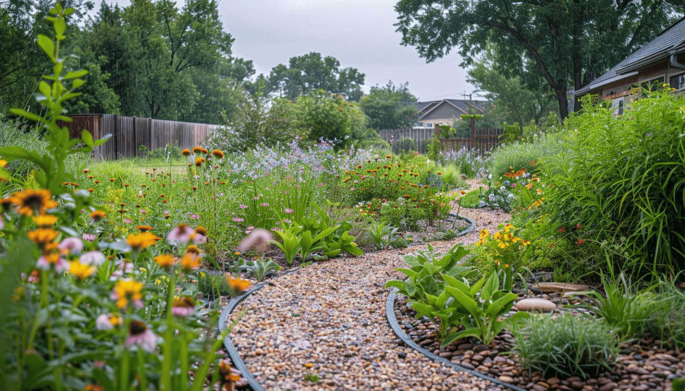 Création d'un jardin de pluie astuces pour une gestion durable des eaux