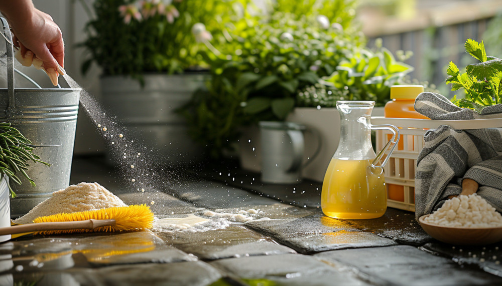 Les astuces écologiques pour nettoyer et entretenir son sol extérieur